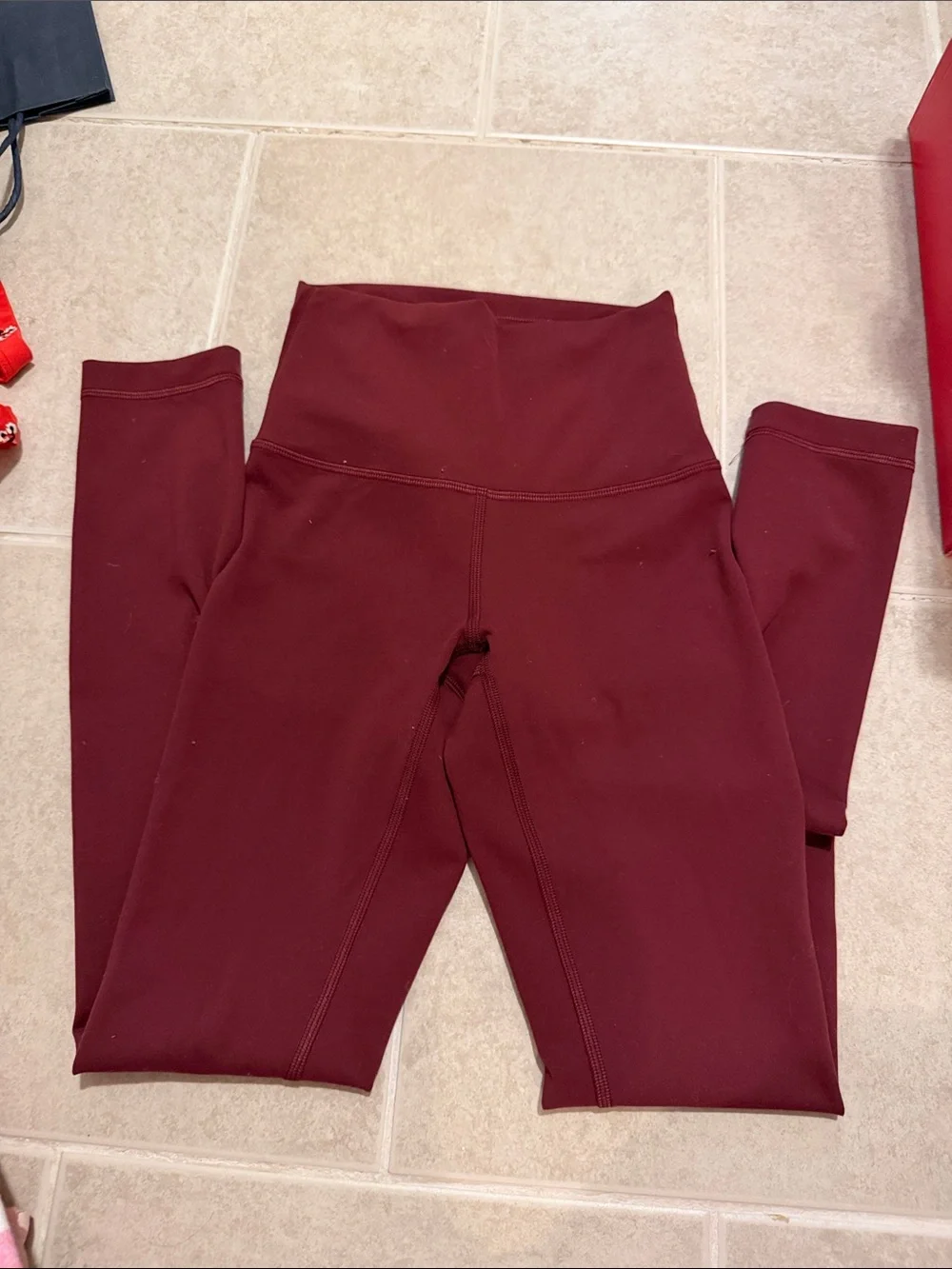lululemon athletica Deep Burgundy High-Rise Leggings